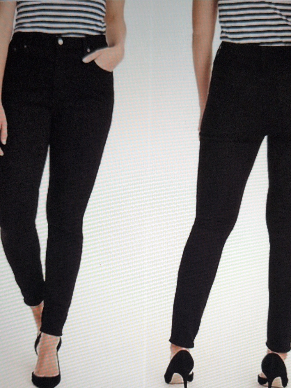 J. Crew Curvy Toothpick Highrise Black Jean